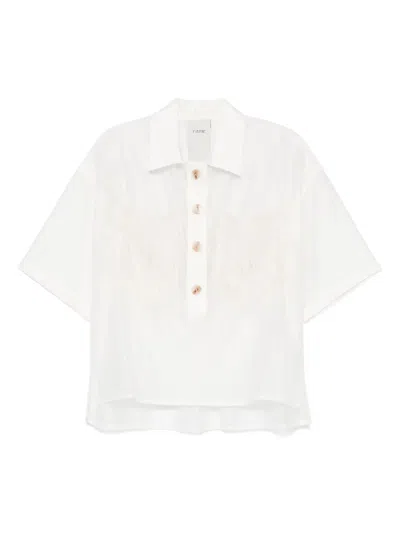 Rame Fringe-detail Shirt In White