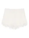 Rame Fringed Shorts In White