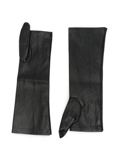 Rame Logo-plaque Long-length Gloves In Black