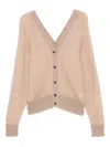 Rame Mohair Wool-blend Cardigan In Neutral