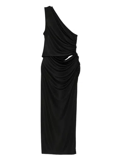 Rame One-shoulder Cut-out Dress In Black