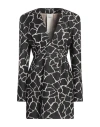 Rame Ra. Me Woman Mini Dress Black Size 2 Polyester, Viscose, Elastane