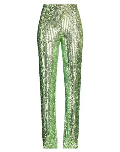 Rame Ra. Me Woman Pants Green Size 4 Polyester