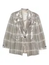 Rame Sequin-embellishment Blazer In Neutral