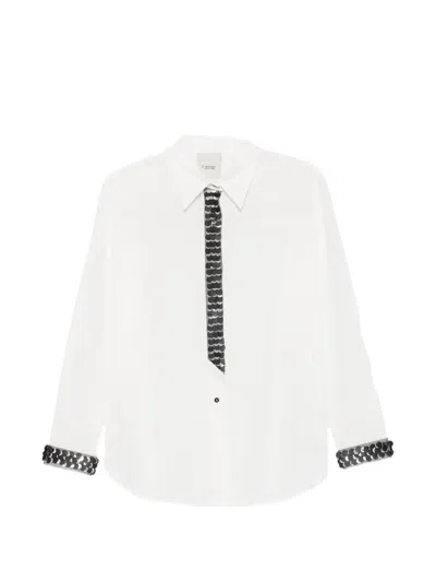 Rame Sequin-embellished Shirt In White