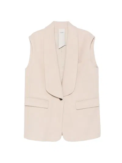 Rame Shawl-lapel Gilet In Neutral