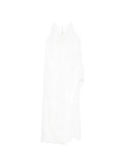 Rame Side-slit Maxi Dress In White