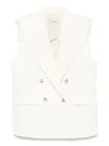 Rame Sleeveless Blazer In White