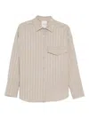 Rame Striped-pattern Pocket Shirt In Neutral