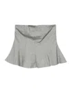 Rame Flared Strapless Top In Gray