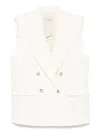 Rame Sleeveless Blazer In Bianco
