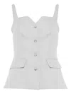 Rame Buttoned Vest In Grigio