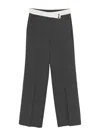 Rame Two-tone Button Trousers In Gray