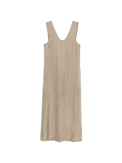 Rame V-neck Sleeveless Maxi Dress In Neutral