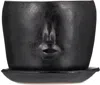 Rami Kim Studio Black Ceramic Face Pot Set In Black