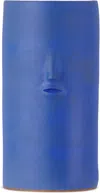 Rami Kim Studio Blue Ceramic Face Vase In Intense Blue