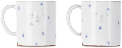 Rami Kim Studio White & Blue Lucy Mug Set