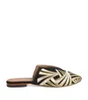 Ramla Suede Embroidered Palazzo Signoria Mules