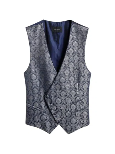 Ramon Sanjurjo Double-breasted Waistcoat In Blue