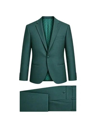 Ramon Sanjurjo Notched-lapel Single-breasted Suit In Green
