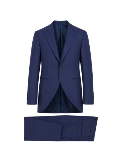 Ramon Sanjurjo Peak-lapel Single-breasted Suit In Blue