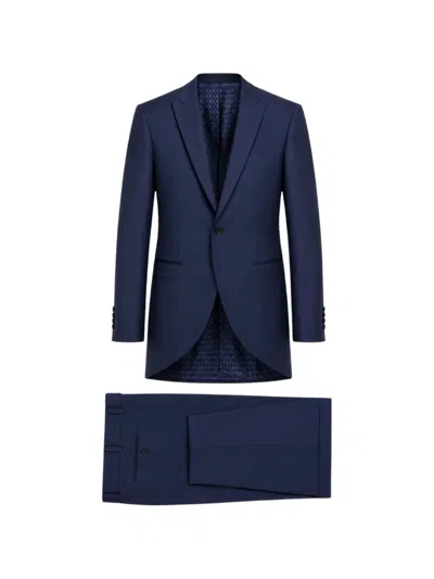 Ramon Sanjurjo Peak-lapel Suit In Blue