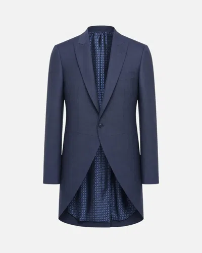 Ramon Sanjurjo Peak-lapels Tailored Single Breasted Suit In Blue