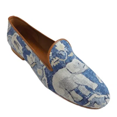 Ramon Tenza Women's Taylor Shoe In Navy Elephant