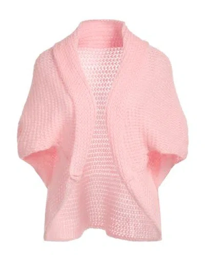 Ramona C. Woman Cardigan Pink Size Onesize Polyacrylic, Polyamide, Mohair Wool, Alpaca Wool