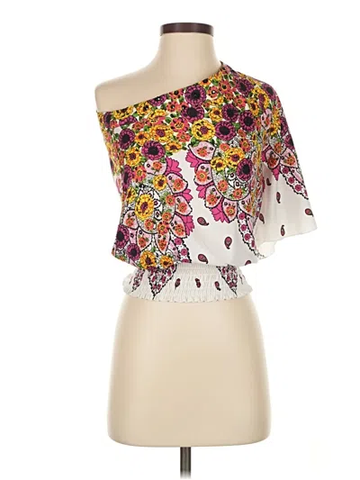 Pre-owned Rampage 3/4 Sleeve Blouse In Purple