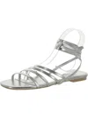 RAMPAGE ATHENA WOMENS FAUX LEATHER SQUARE TOE STRAPPY SANDALS