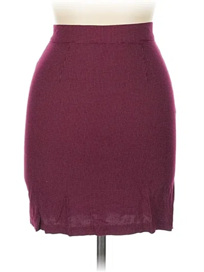 Pre-owned Rampage Casual Skirt In Burgundy