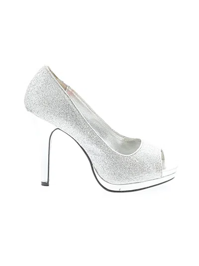 Pre-owned Rampage Heels In Silver