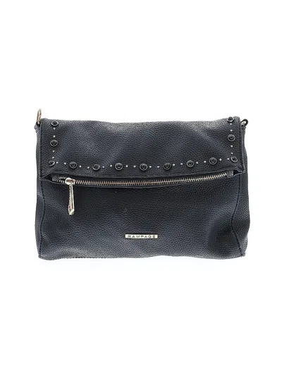 Pre-owned Rampage Leather Crossbody Bag In Black