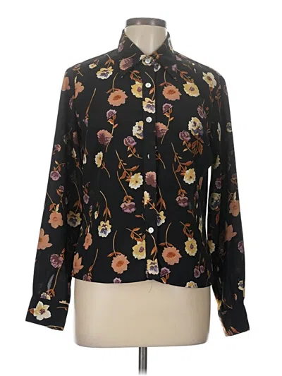 Pre-owned Rampage Long Sleeve Blouse In Black