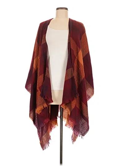 Rampage Poncho In Burgundy