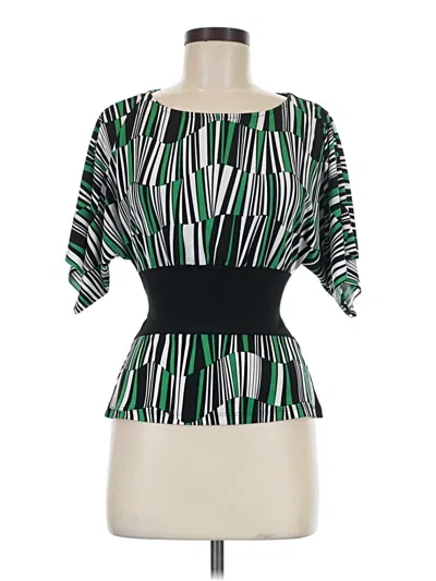 Pre-owned Rampage Short Sleeve Blouse In Green