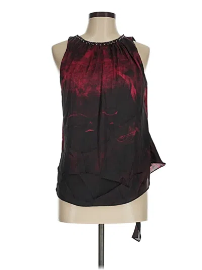 Pre-owned Rampage Sleeveless Blouse In Burgundy