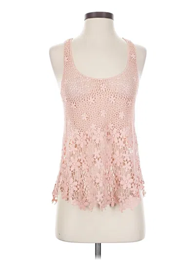 Pre-owned Rampage Sleeveless Top Pink Halter Neckline Tops