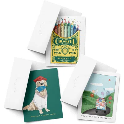 Ramus & Co Celebration/graduation Greeting Card Pack Sets (3 Ct, Assorted) Party Crayons, Smarty Pan In Multi-pack