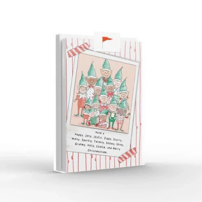 Ramus & Co Elf Family Greeting Card Pack Set In Multi-pack