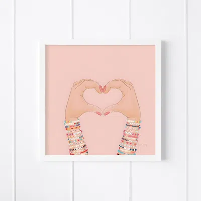 Ramus & Co Friendship Braceletes Museum Quality 8" X 8" Art Print In Multi