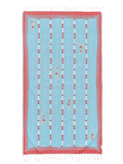 Ramus & Co Oversized 37" X 71" Preppy Turkish Beach Towel By  In By The Pool