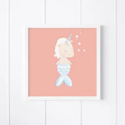 Ramus & Co Unimermaid Museum Quality 8" X 8" Art Print In Multi