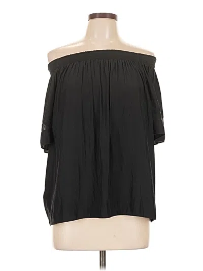 Pre-owned Ramy Brook 3/4 Sleeve Blouse In Black