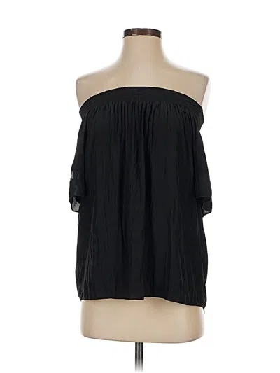 Pre-owned Ramy Brook 3/4 Sleeve Blouse In Black