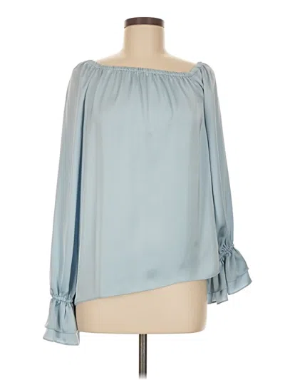 Pre-owned Ramy Brook 3/4 Sleeve Blouse In Blue