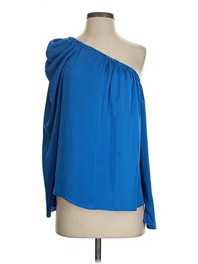 Pre-owned Ramy Brook 3/4 Sleeve Blouse In Blue
