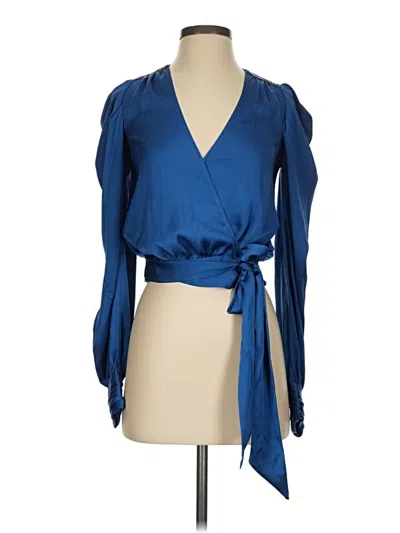 Ramy Brook 3/4 Sleeve Blouse In Blue