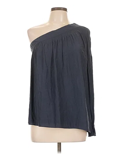 Pre-owned Ramy Brook 3/4 Sleeve Blouse In Gray